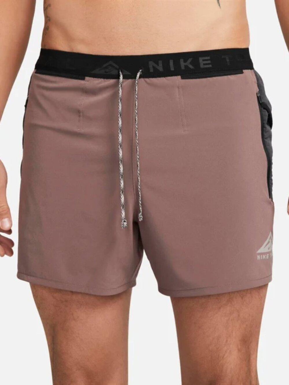 NIKE S Trail Second Sunrise Dri-FIT 5" Brief-Lined Shorts Plum DV93110-291 •EX‼